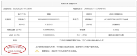 015 鶴山湖北商會短短兩天就籌集款項13.8萬元，并速匯武漢市慈善總會。.jpg